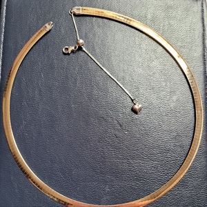 Aurafin 10k white/yellow gold necklace